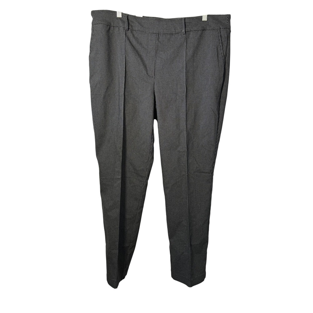 NEW Hilary Radley Womens XXL Black White Houndstooth Tummy Control Pants